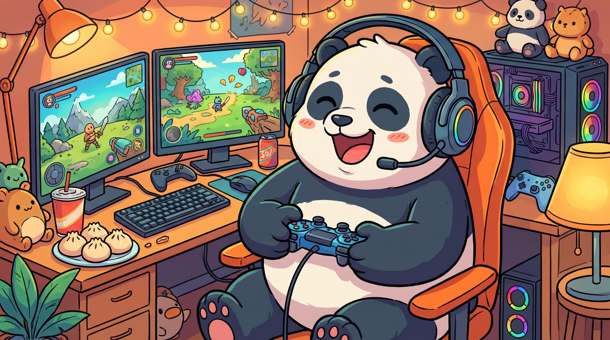 抖音揭秘熊猫游戏视频