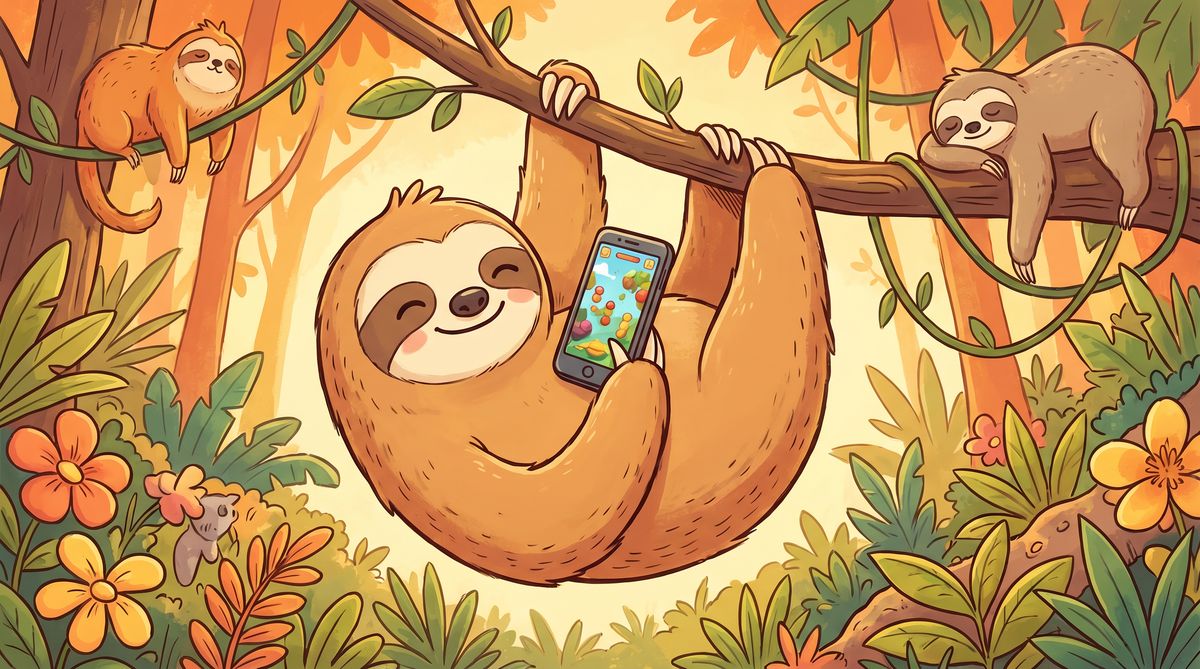 抖音揭秘树懒游戏视频